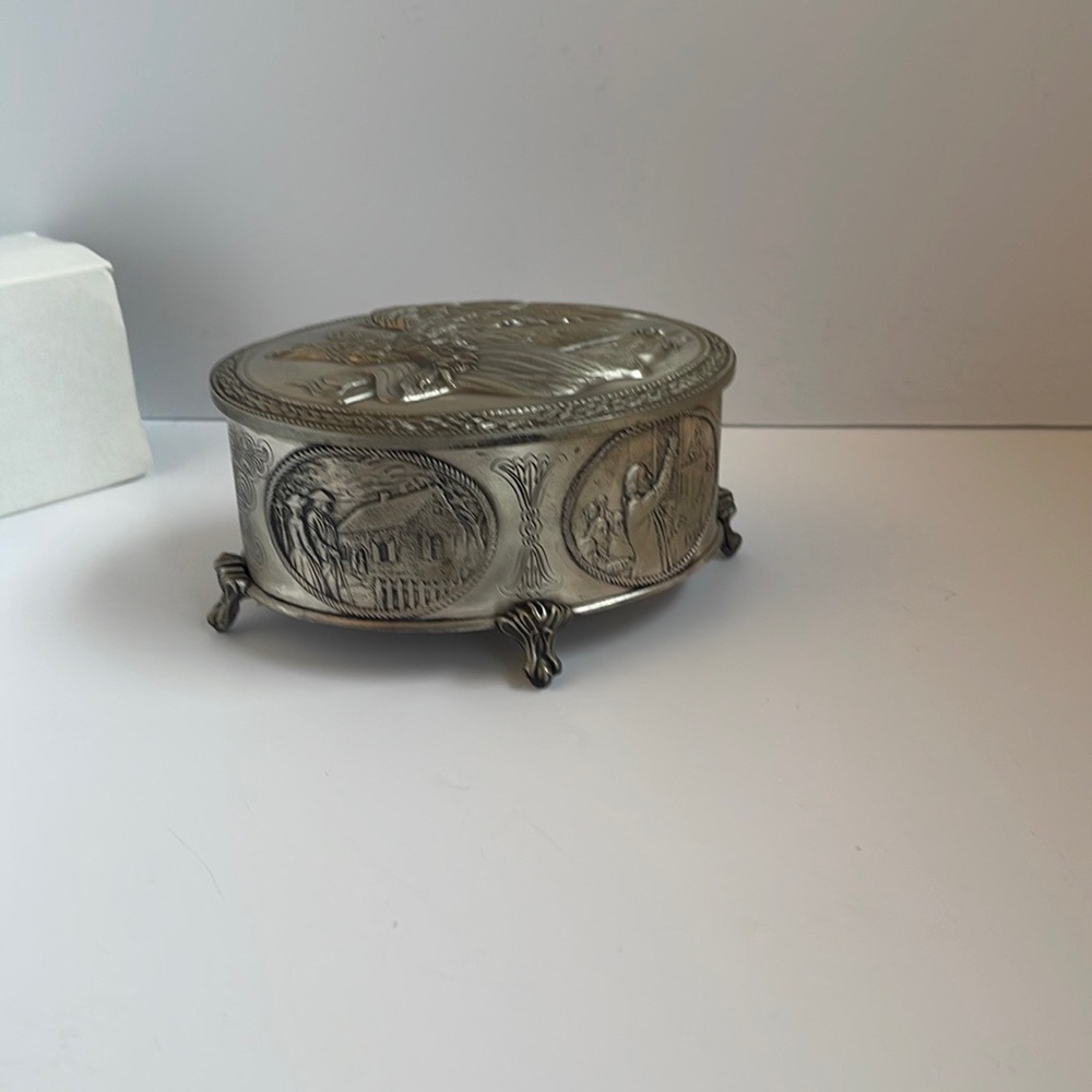 💎 AMERICAN FREEDOM BOX  STERLING SILVER - Franklin Mint💎